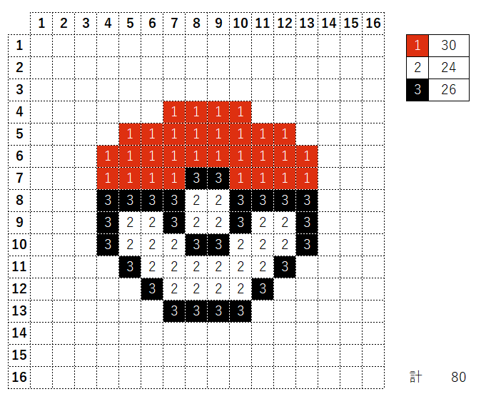 モンスターボール図案かんたん